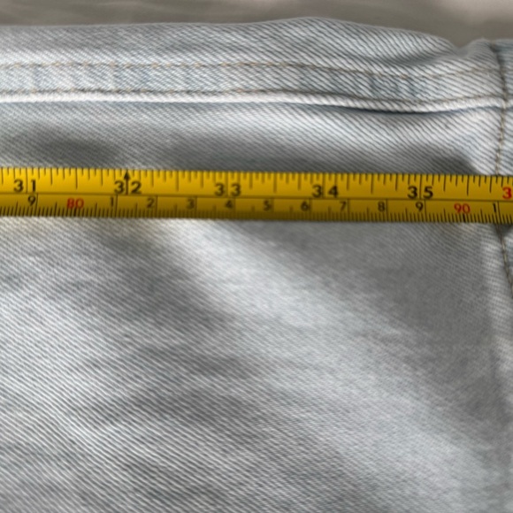 Zara Jeans Woman’s 6 Light Wash -High Waisted-Button Fly -Wide Leg Crop - Picture 8 of 9